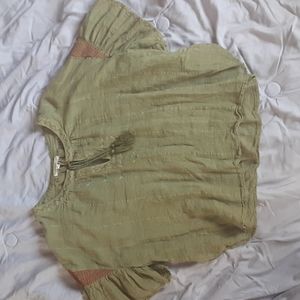 Chelsea & Violet Green Blouse